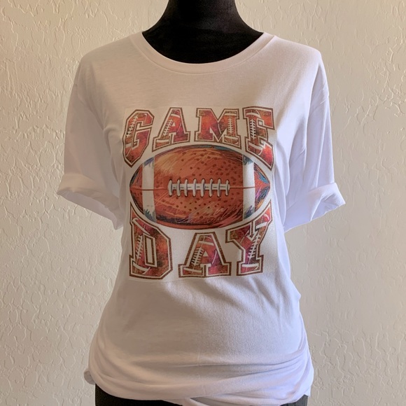 Graphic Game Day Football Tee - Picture 1 of 3